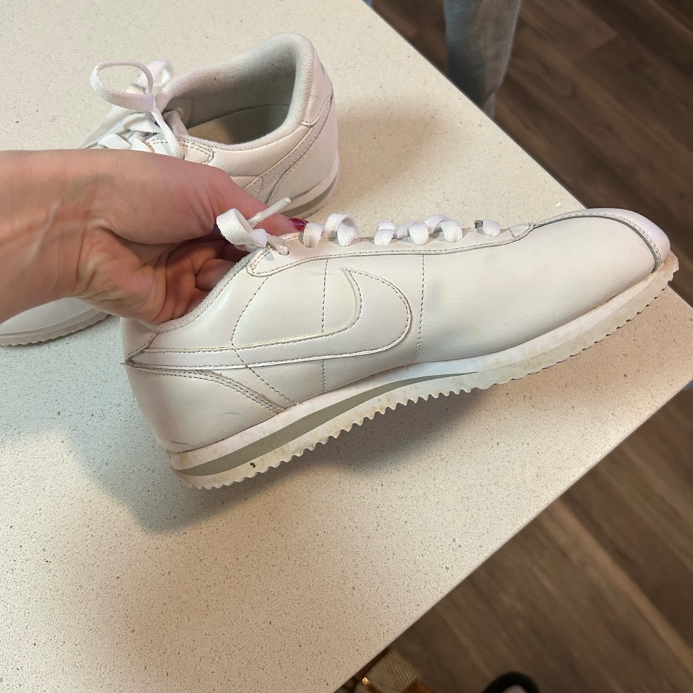 White Nike Cortez